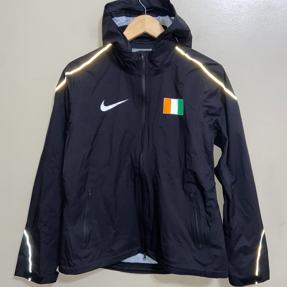 Nike Pro Elite Cote Divoire Team Issue Running Storm Rain Jacket Men's L NEW